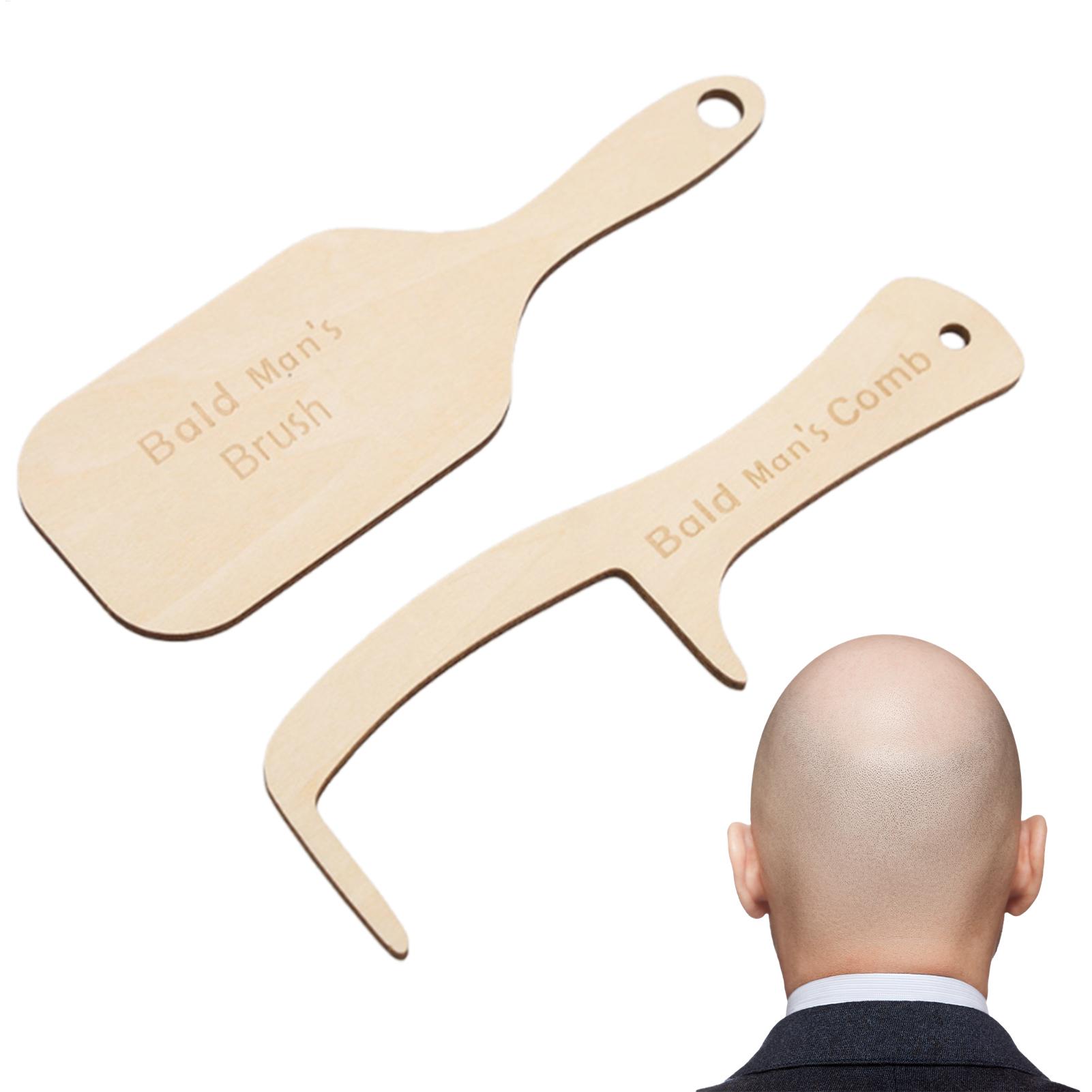 Men'S Grooming Oil - 2pcs Funny Bald Man Grooming Tool