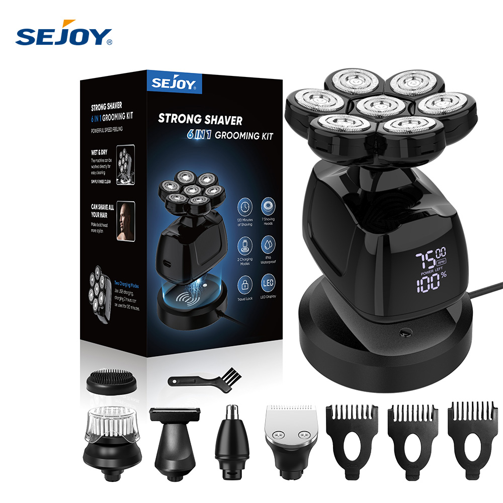 Men'S Grooming Gift Set - SEJOY Multifunctional 7D Head Shavers for
