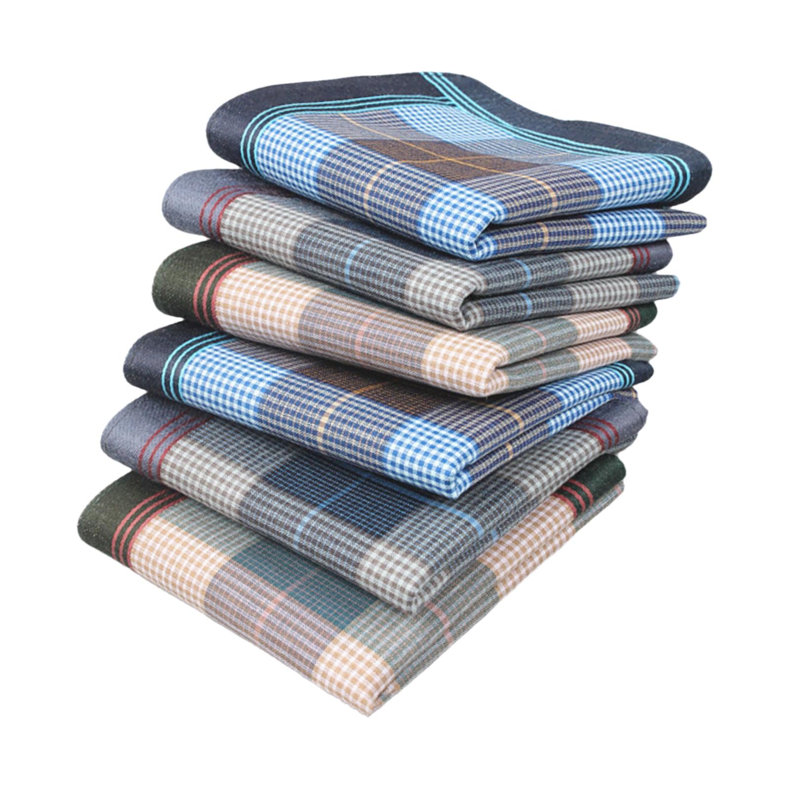 6Pcs Unisex Cotton Handkerchie - Men'S Grooming Gift Set review and price