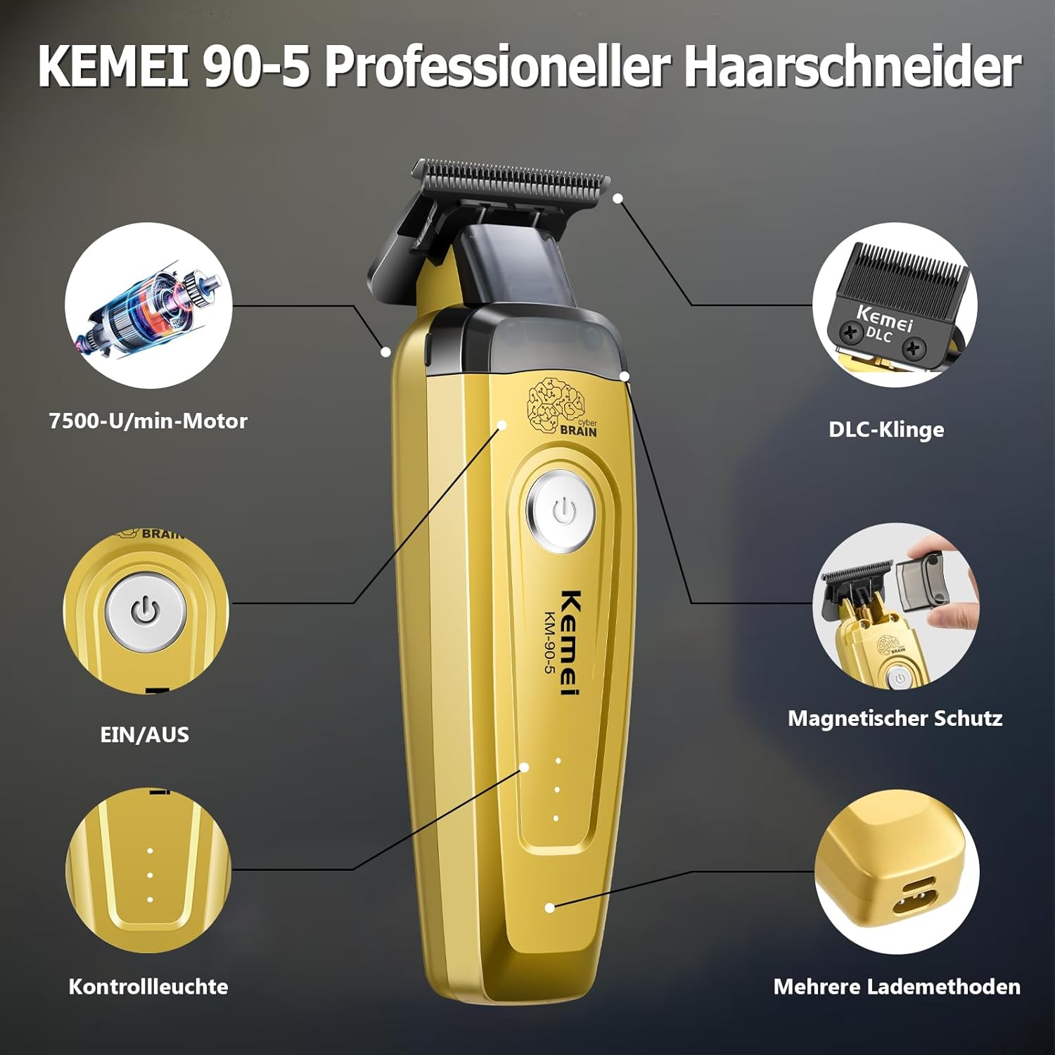 KEMEI Men's Hair Trimmer, Cord - Beard Trimmer Cordless review and price