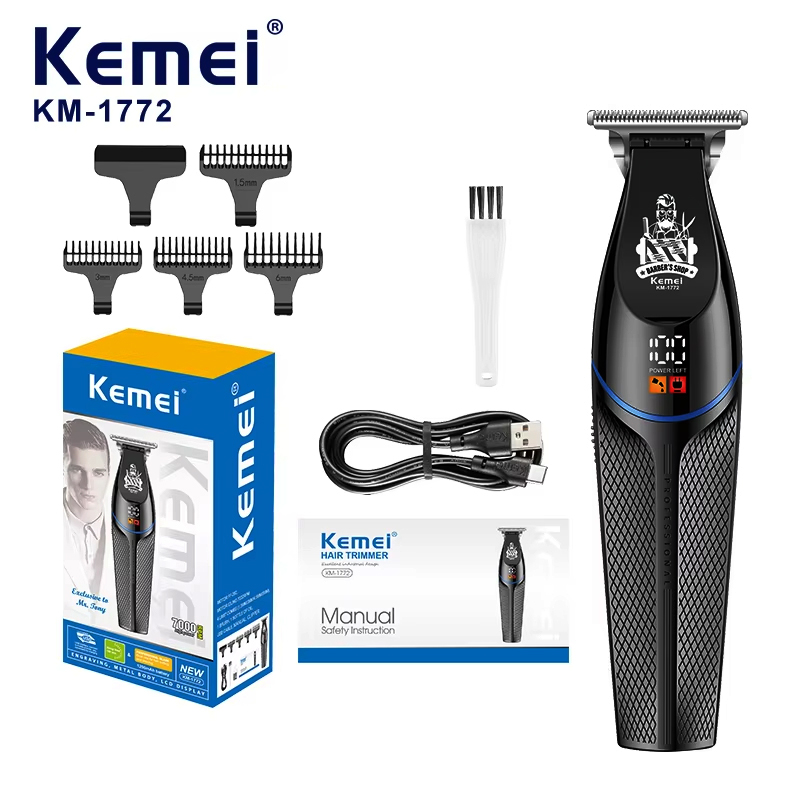 Kemei KM-1772 7000 RPM Hair Cl - Beard Trimmer Cordless review and price