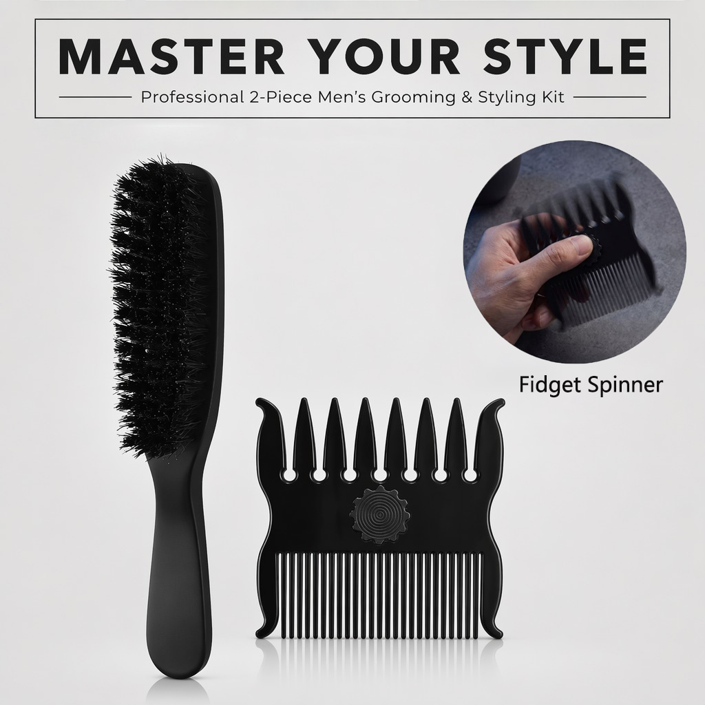 1/2Pcs Set Hairstyle Comb 360° - Men'S Grooming Hairstyles review and price