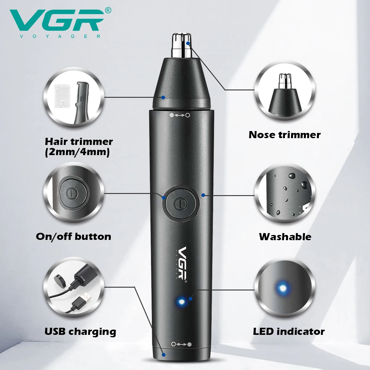 VGR Washable Nose Hair Trimmer - Nose Hair Trimmer review and price