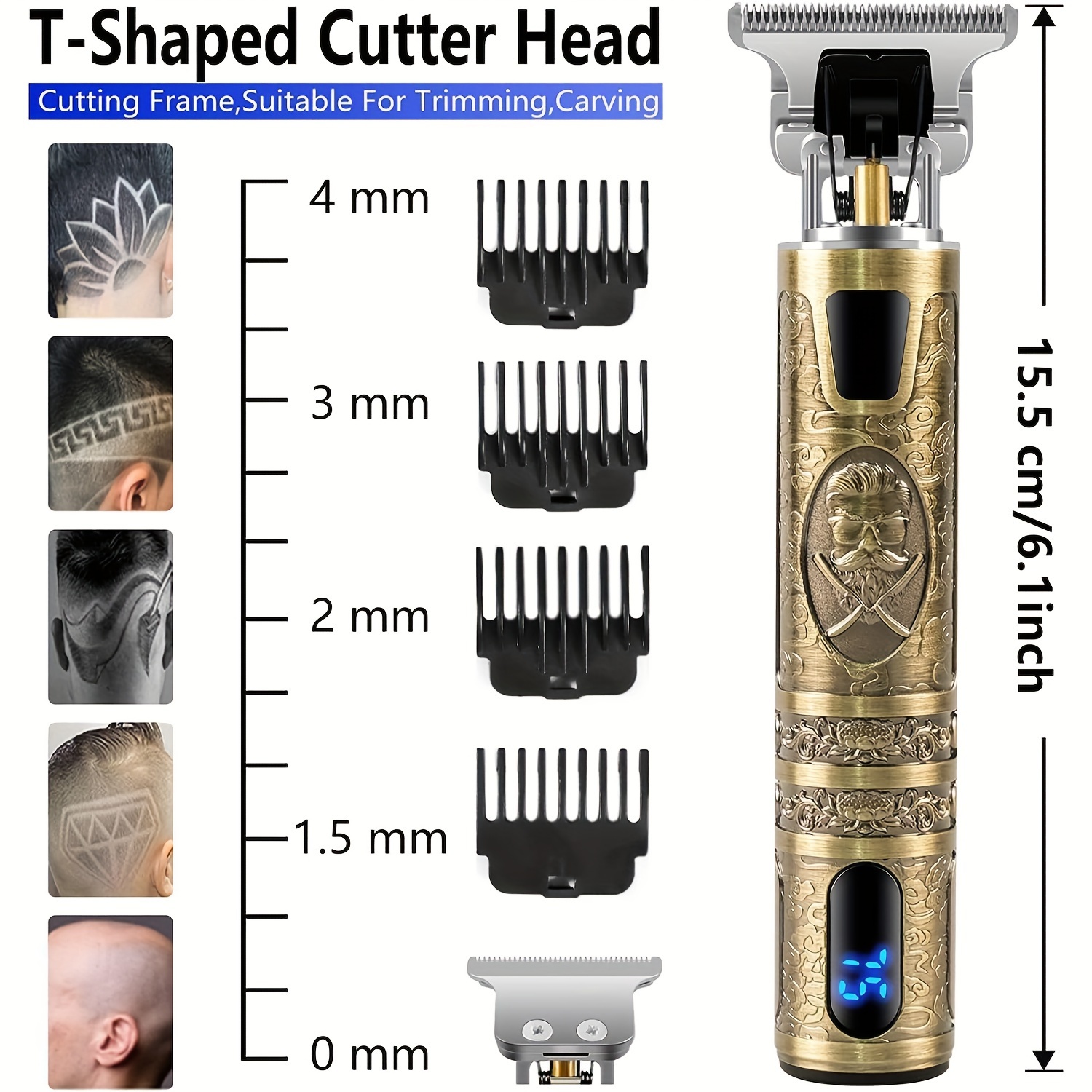 Electric Hair Clipper With LCD - Men'S Grooming Oil review and price