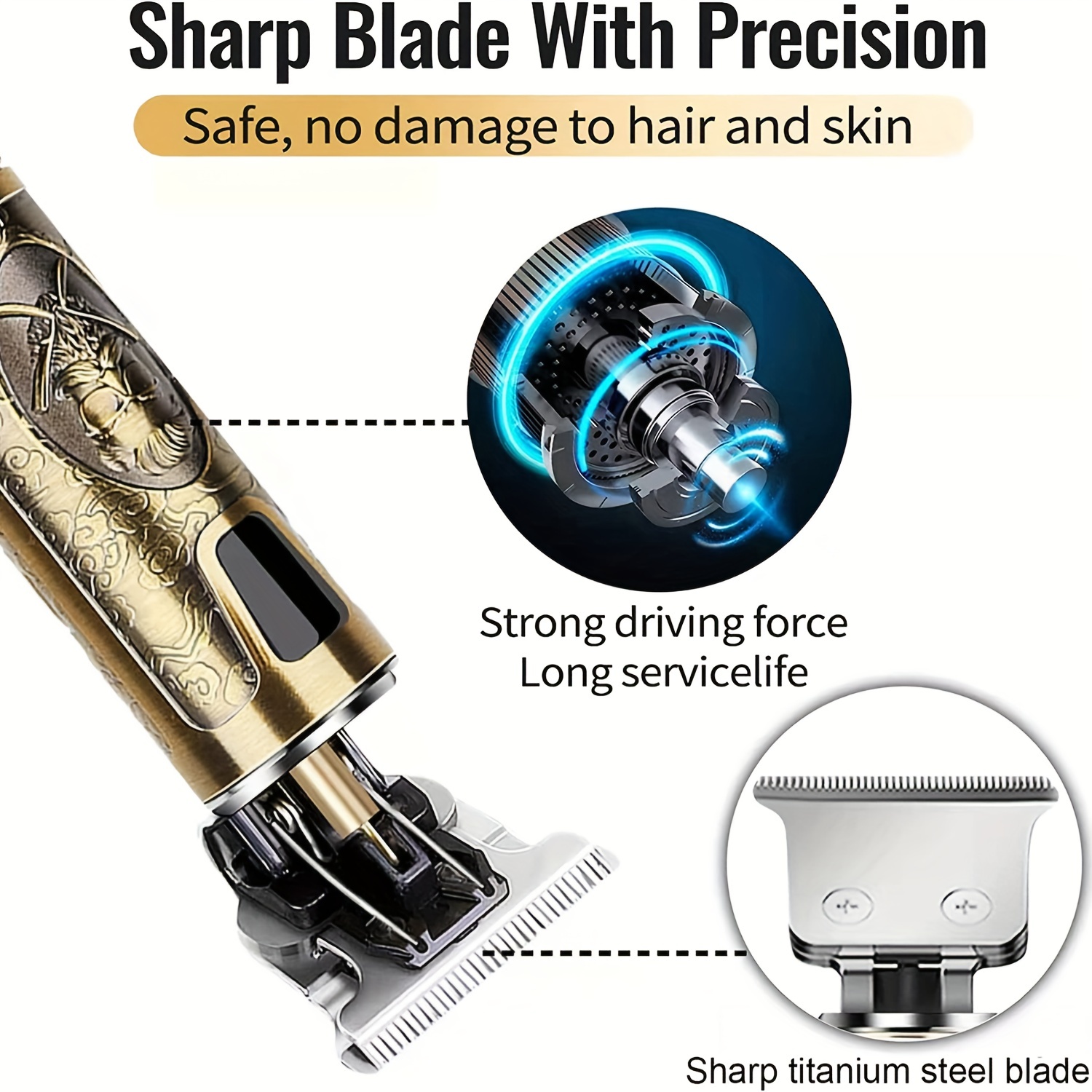 Electric Hair Clipper With LCD - Men'S Grooming Oil review and price