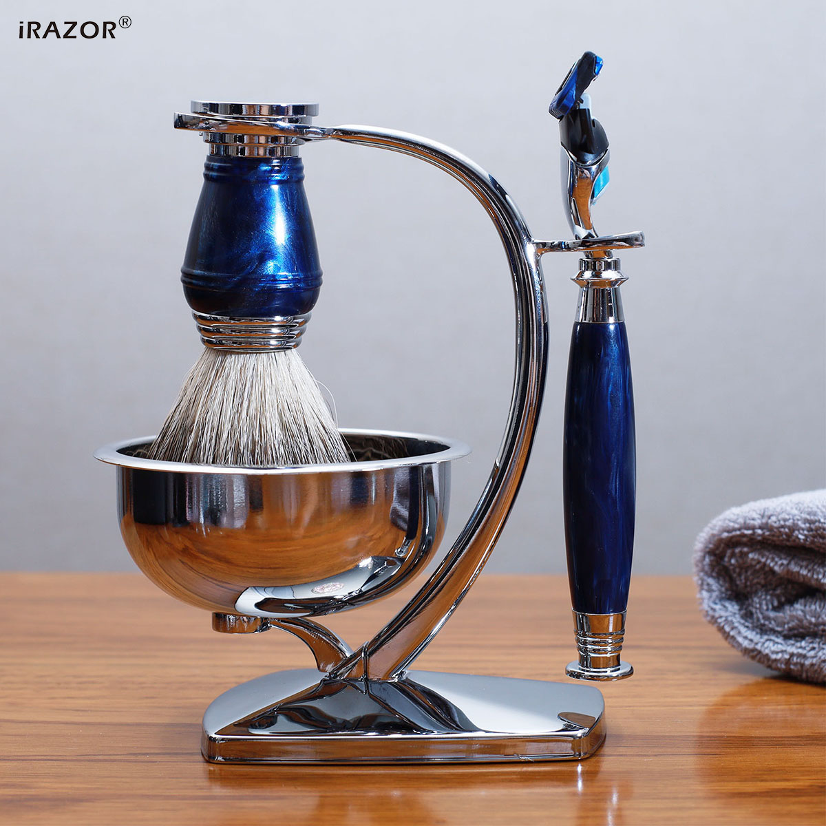 iRAZOR Royal Blue Luxury Men's - Men'S Grooming Gift Set review and price