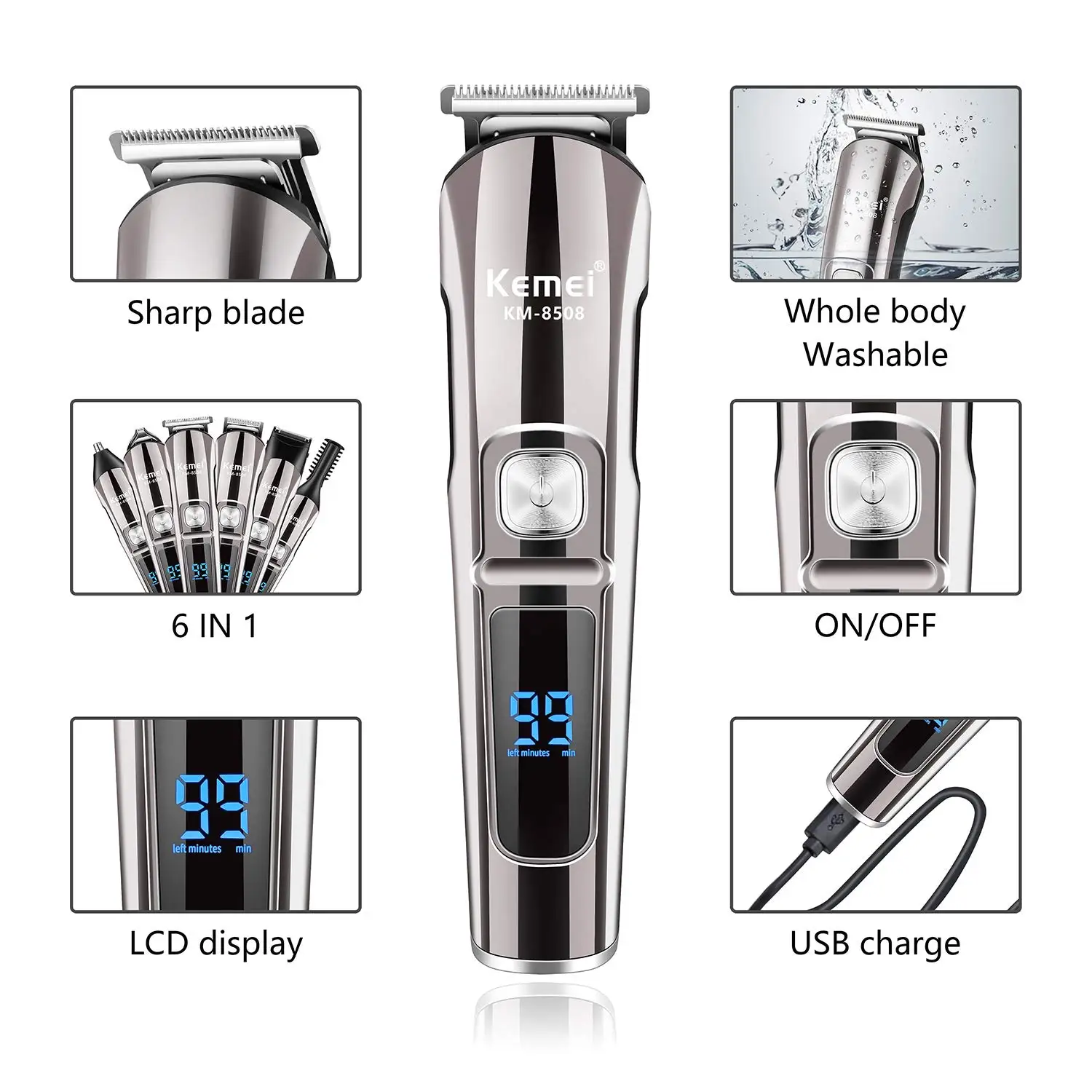 Kemei Professional Multifuncti - Men'S Grooming Boxes review and price