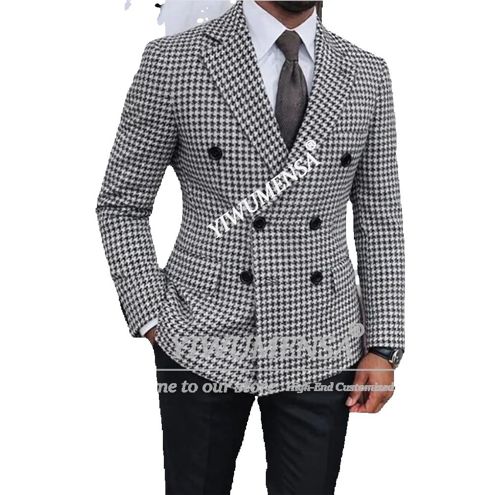 Classic Houndstooth Retro Suit - Men'S Grooming Jacket review and price