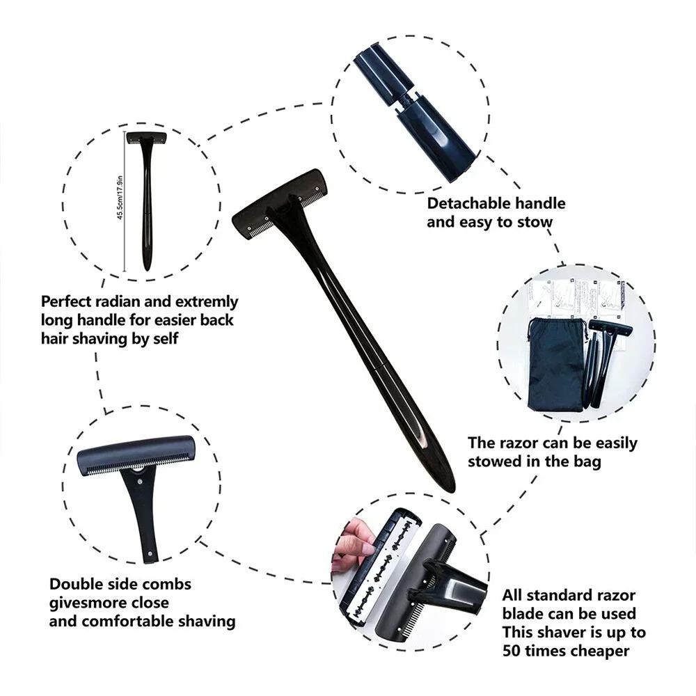 Long Handle Back Shaver for Me - Men Grooming Full Body review and price