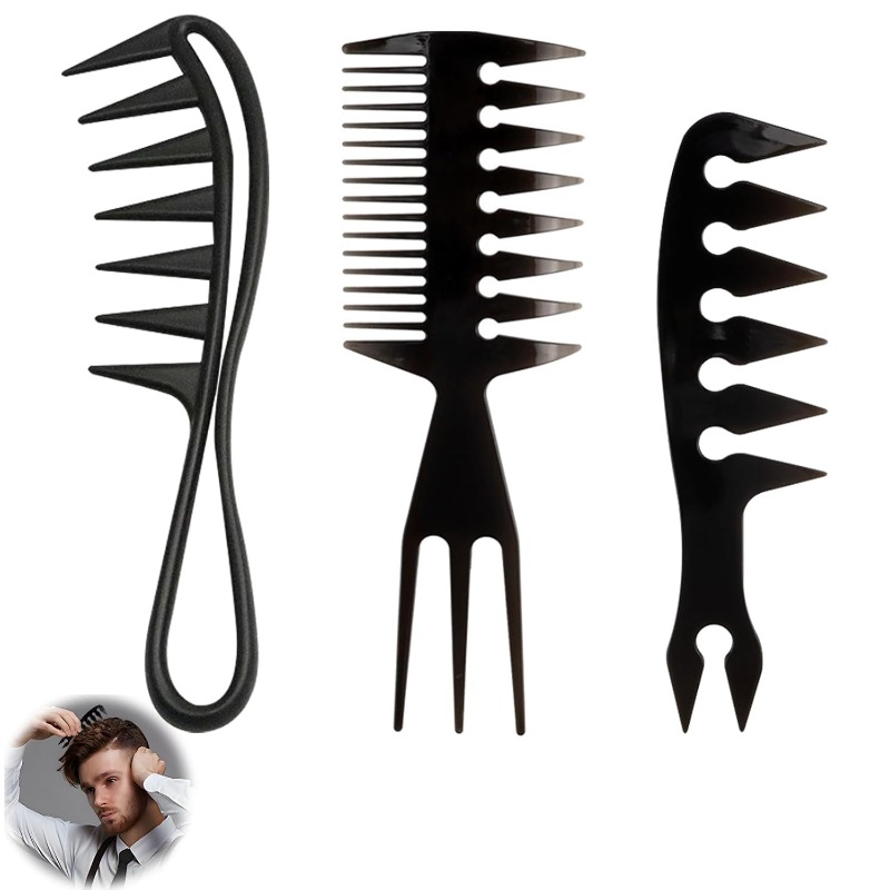1/3pcs Wide Tooth Hair Comb –  - Men'S Grooming Hairstyles review and price
